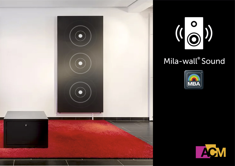 Panel modular con altavoz invisible